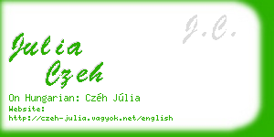 julia czeh business card